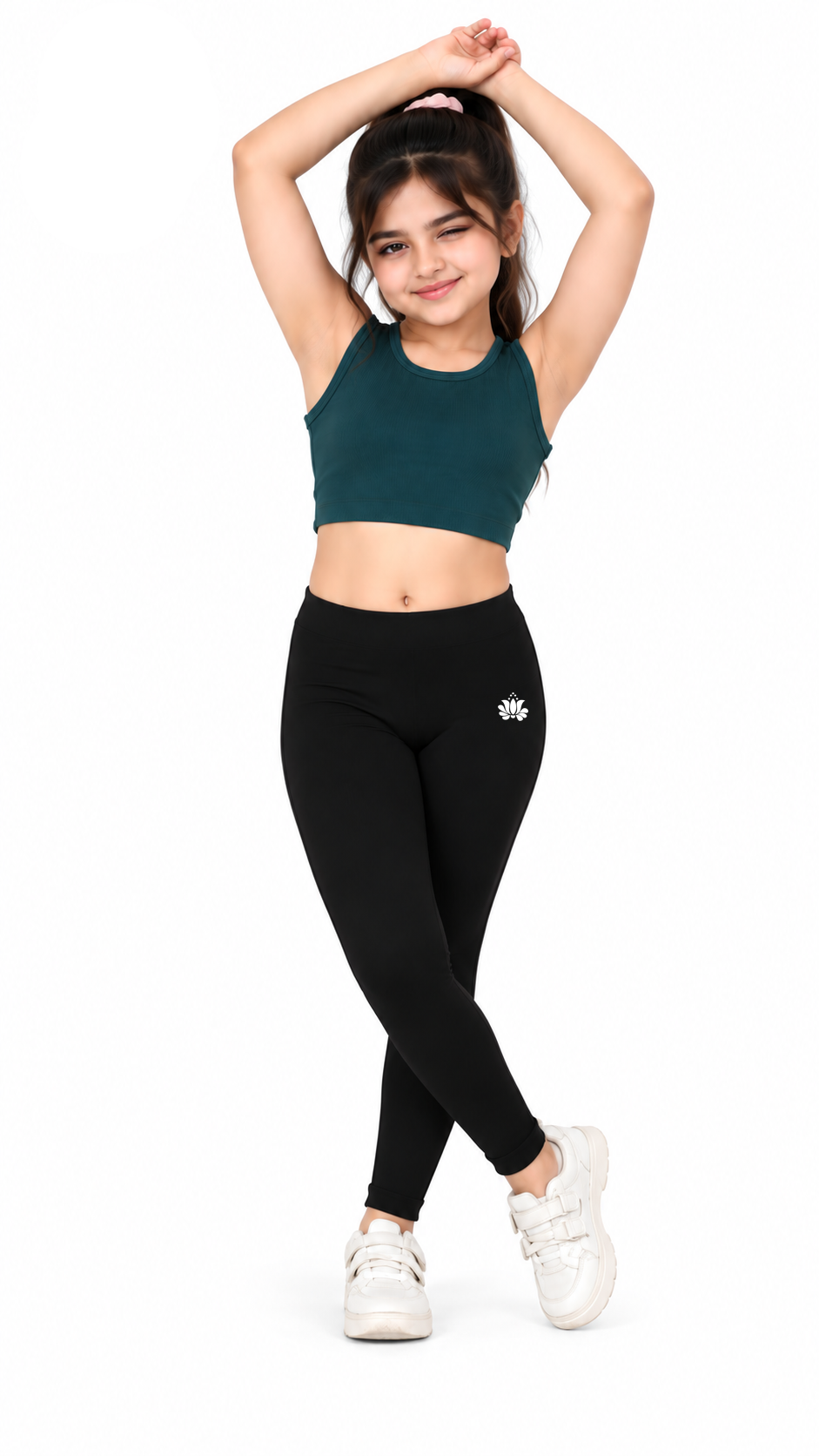 Kid Girls Ankle Length Leggings Very Soft And Comfortable Fabric