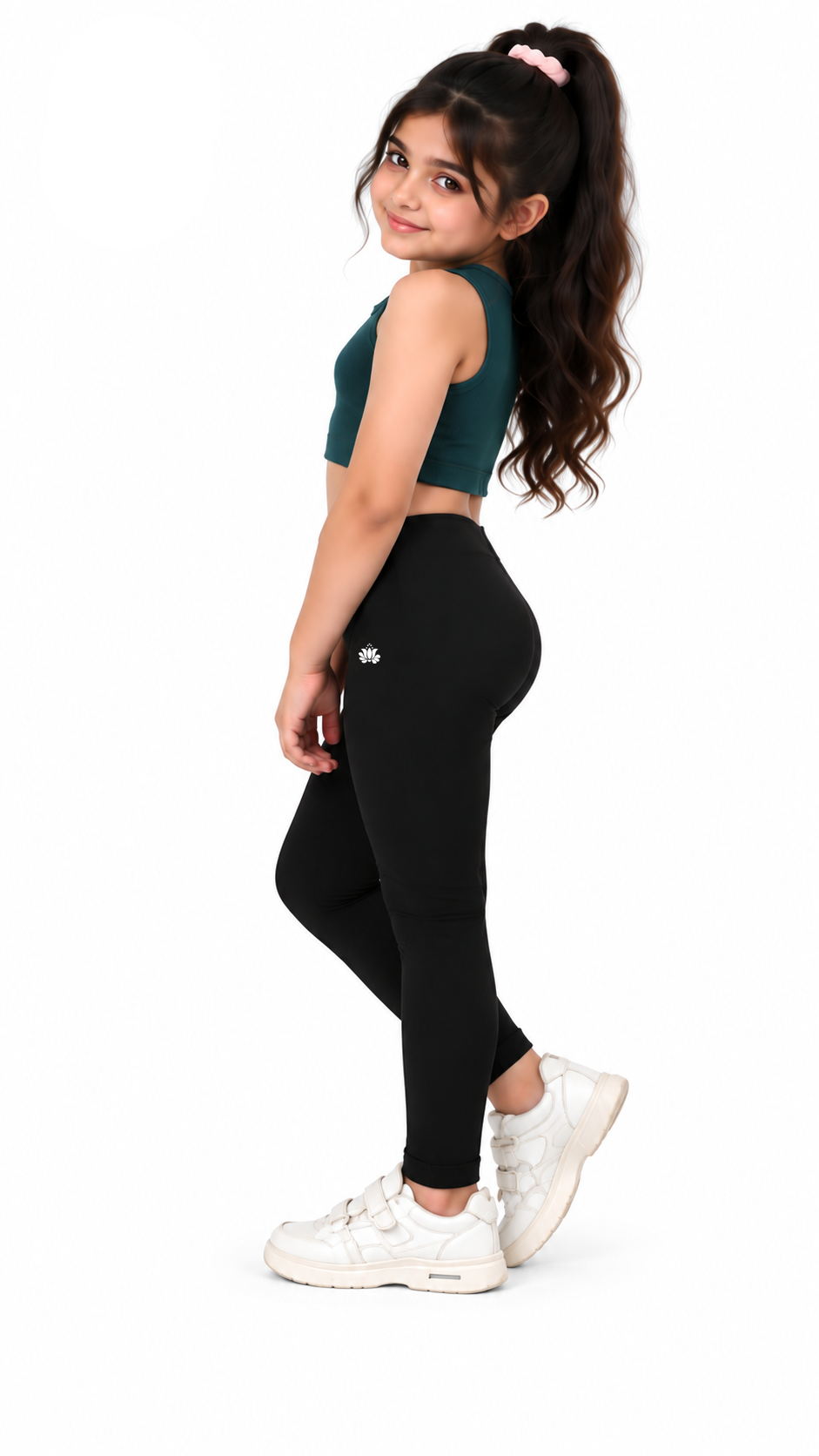 Kid Girls Ankle Length Leggings Very Soft And Comfortable Fabric