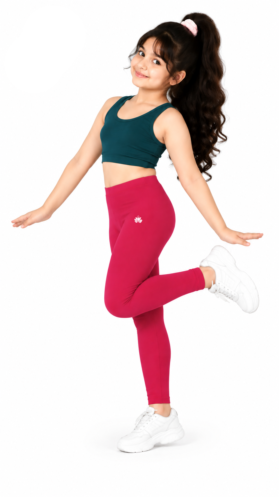 Kid Girls Ankle Length Leggings Very Soft And Comfortable Fabric