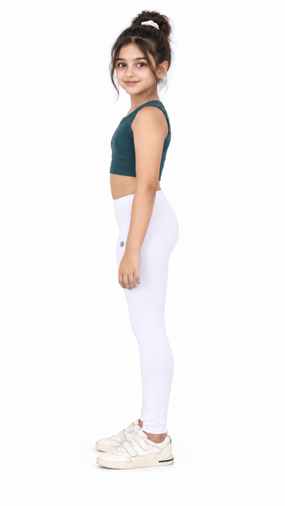 Kid Girls Ankle Length Leggings Very Soft And Comfortable Fabric