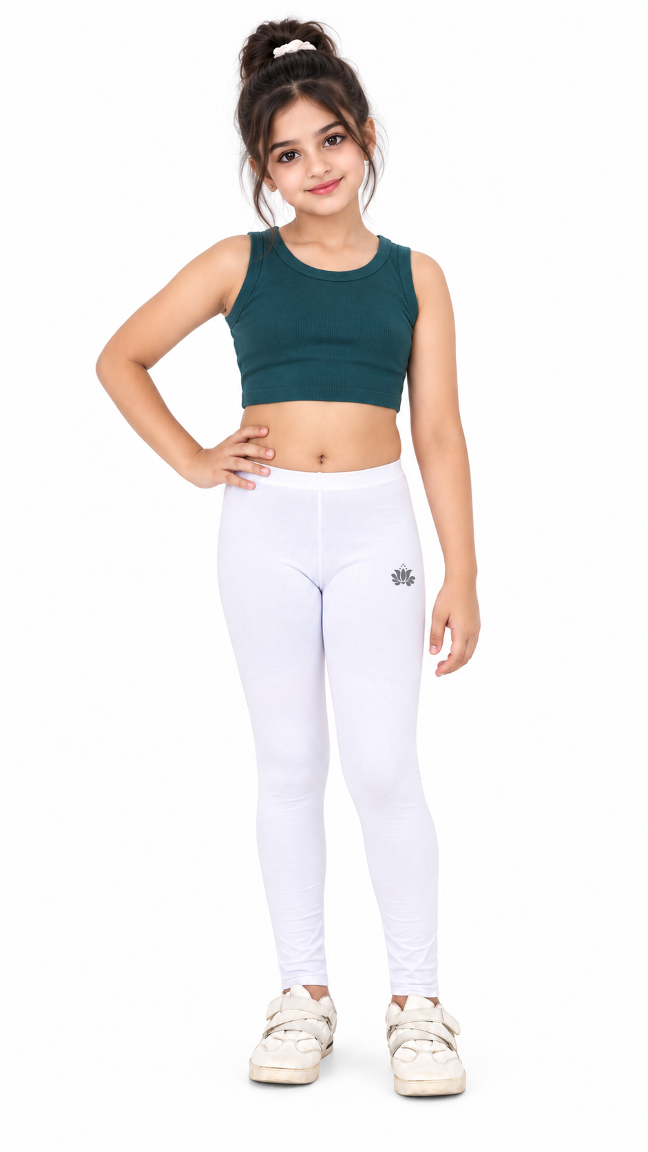 Kid Girls Ankle Length Leggings Very Soft And Comfortable Fabric