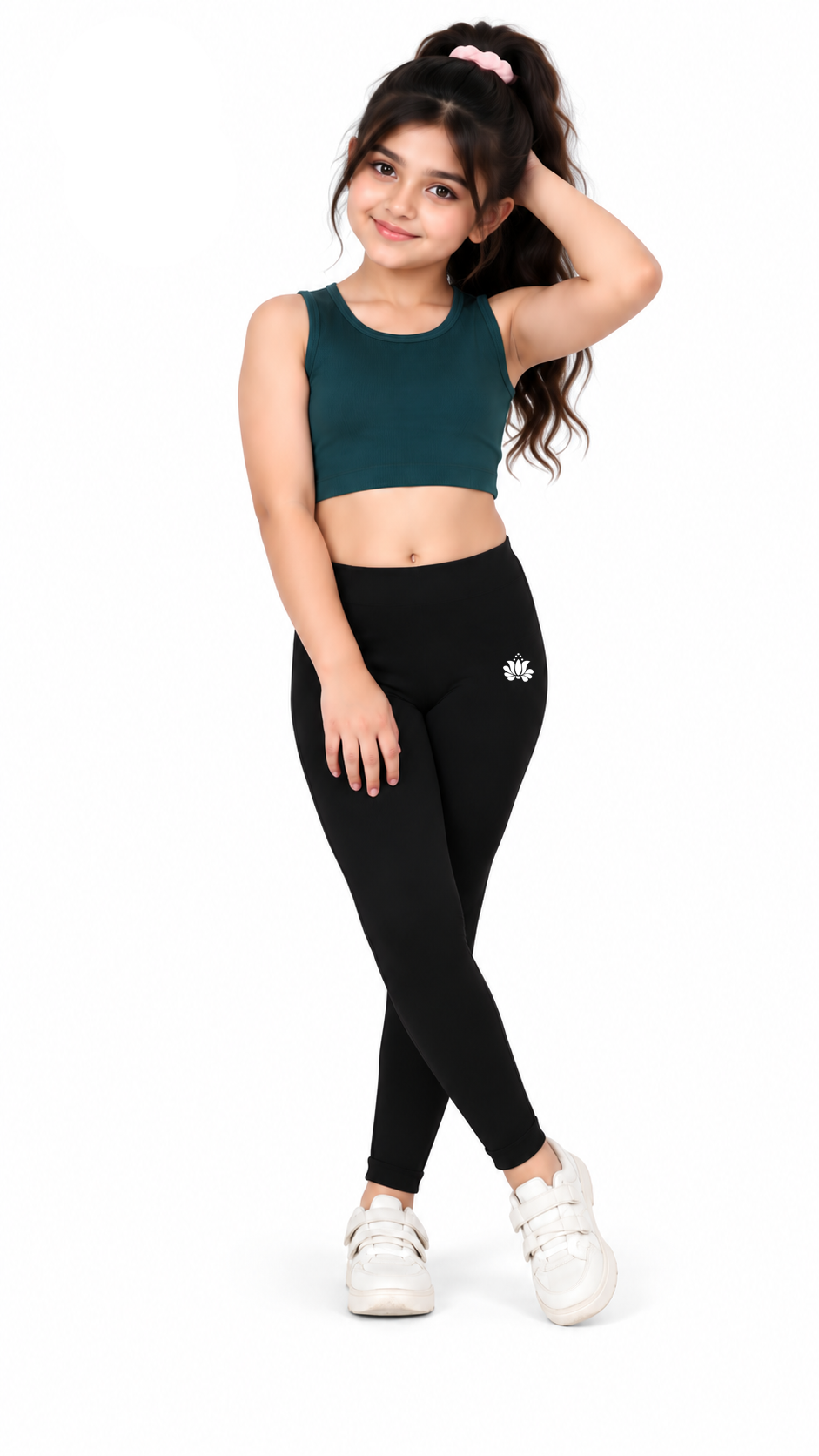 Kid Girls Ankle Length Leggings Very Soft And Comfortable Fabric