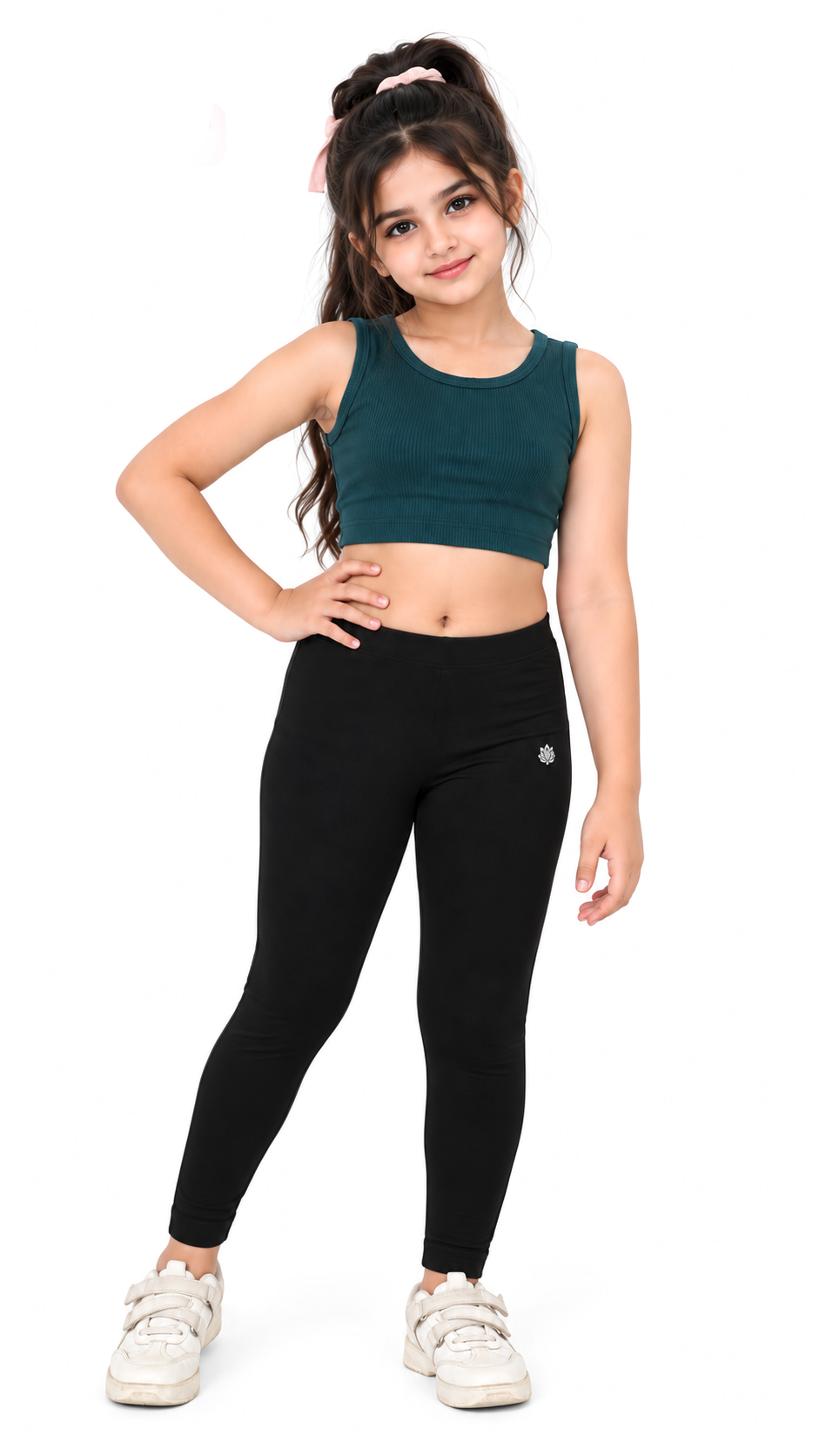 Kid Girls Ankle Length Leggings Very Soft And Comfortable Fabric