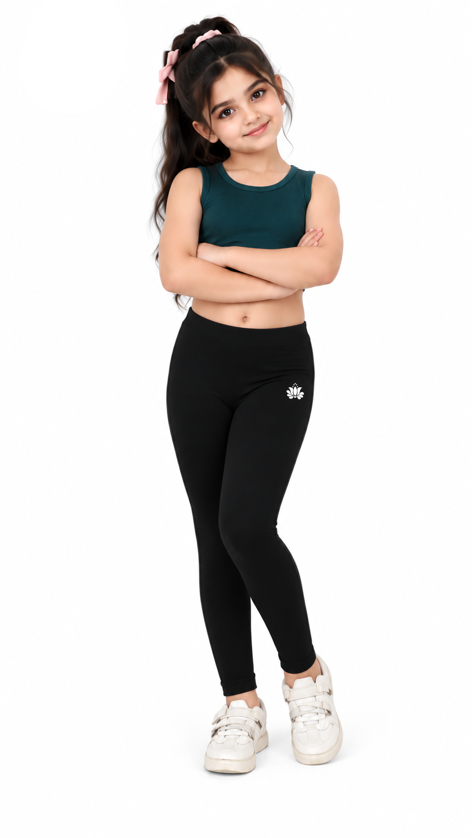 Kid Girls Ankle Length Leggings Very Soft And Comfortable Fabric