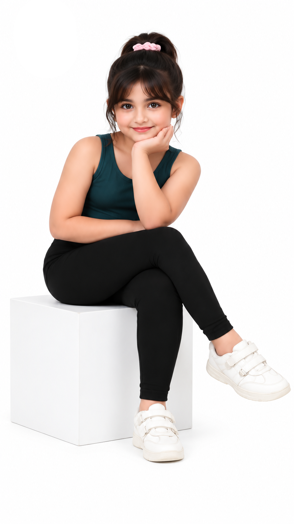 Kid Girls Ankle Length Leggings Very Soft And Comfortable Fabric