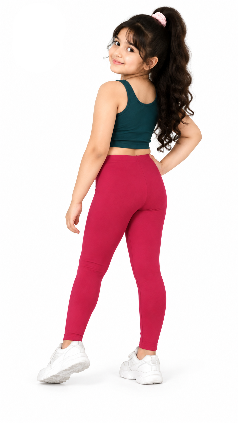 Kid Girls Ankle Length Leggings Very Soft And Comfortable Fabric
