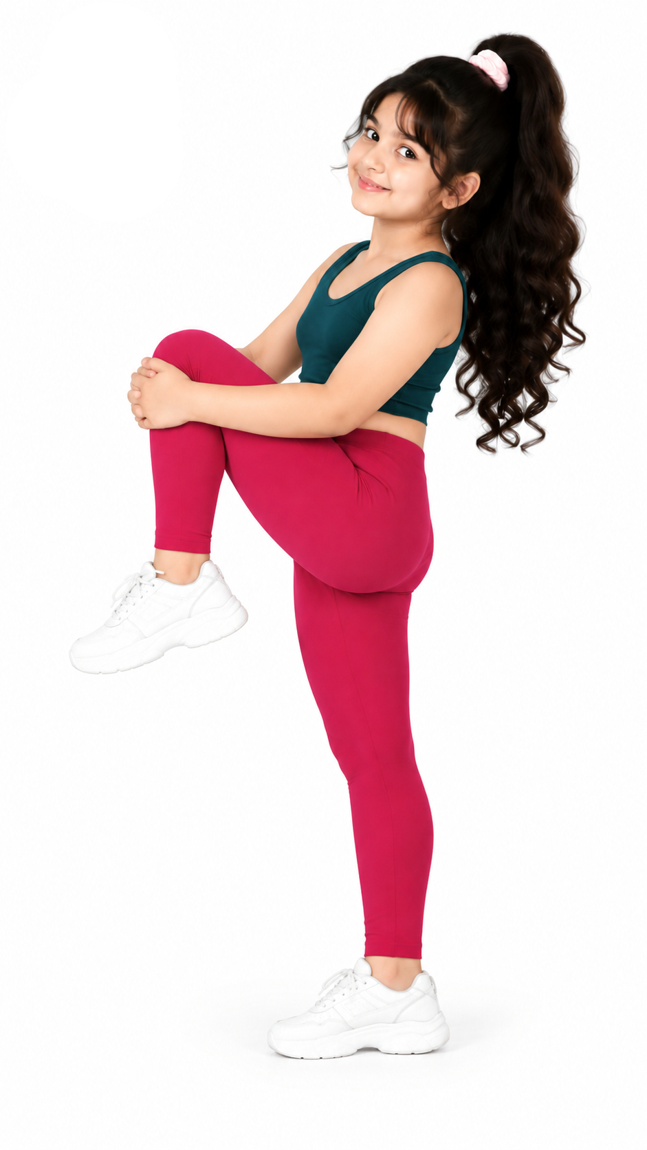 Kid Girls Ankle Length Leggings Very Soft And Comfortable Fabric