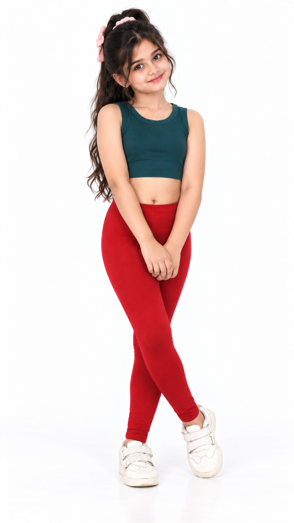 Kid Girls Ankle Length Leggings Very Soft And Comfortable Fabric