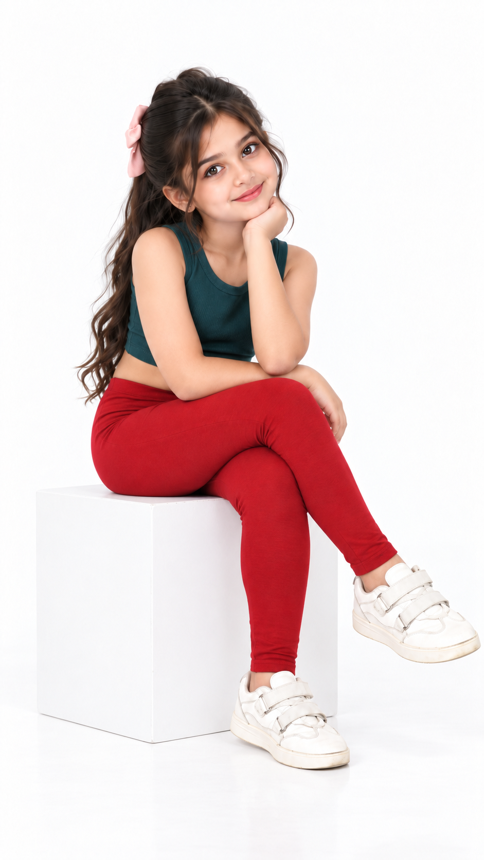 Kid Girls Ankle Length Leggings Very Soft And Comfortable Fabric