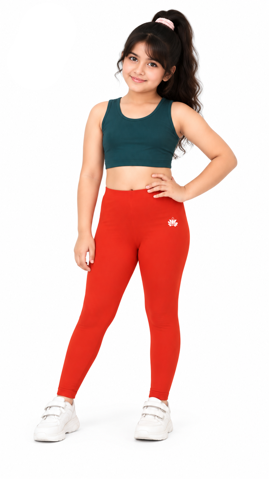 Kid Girls Ankle Length Leggings Very Soft And Comfortable Fabric